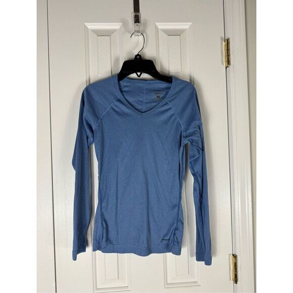 Patagonia Capilene Womens Blue Top Size XS - Picture 1 of 4